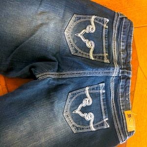 Royal blue brand jeans for tall girls